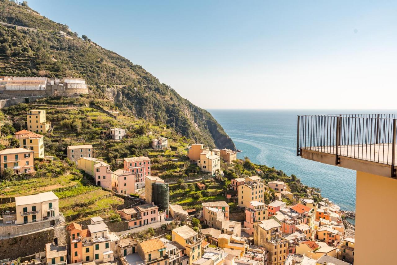 Cinque Terre D'Amare Sea View Big Apartment For Travel Lovers Riomaggiore Exterior photo