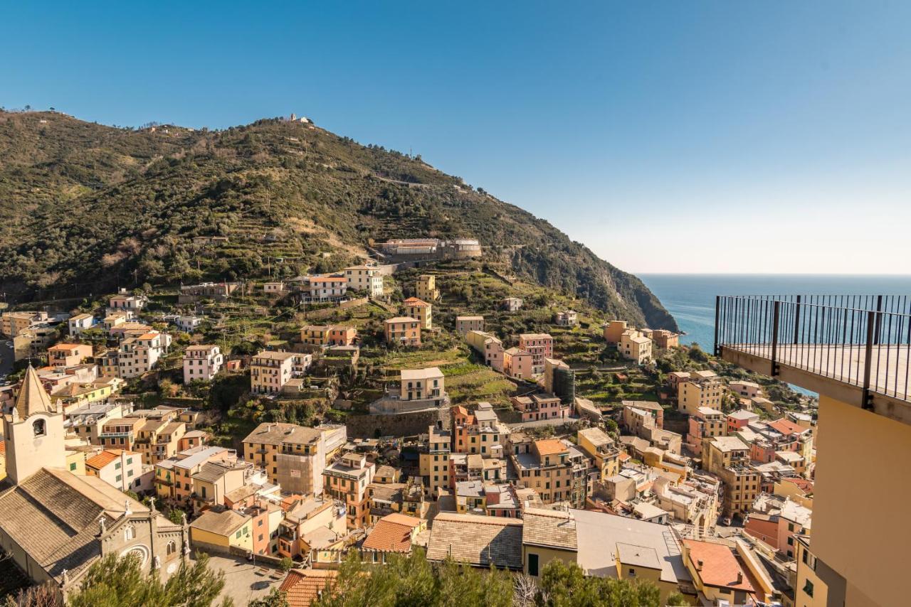 Cinque Terre D'Amare Sea View Big Apartment For Travel Lovers Riomaggiore Exterior photo