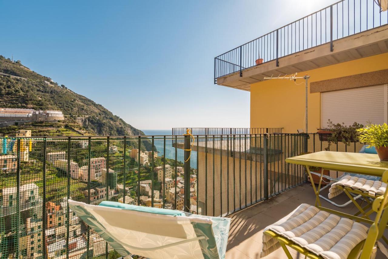 Cinque Terre D'Amare Sea View Big Apartment For Travel Lovers Riomaggiore Exterior photo